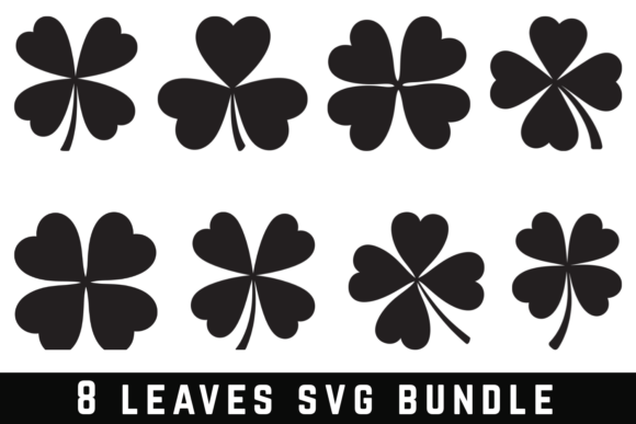 8 Leave Svg Bundle Graphics for Creative Crafts
