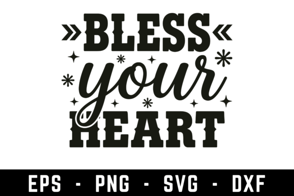 Bless Your Heart Svg Graphics for Local Business Branding
