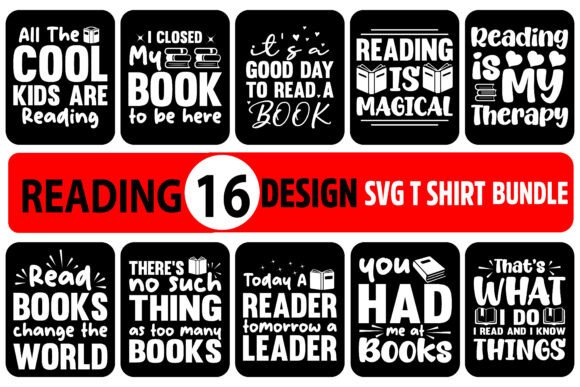 Book Lover SVG Bundle: A Versatile Graphic Asset for T-Shirt Designs
