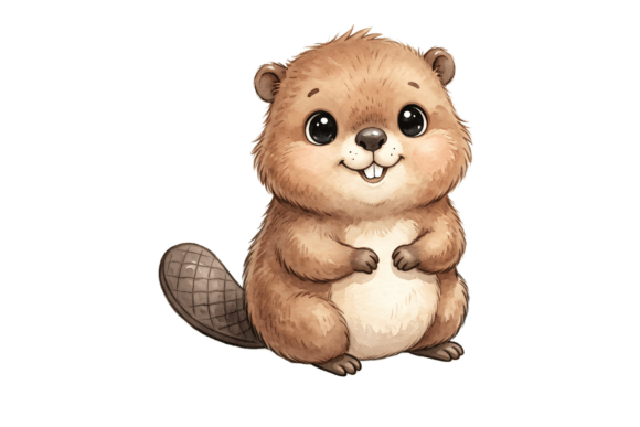 Cute Beaver Png File