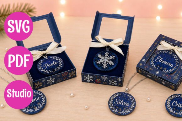 Flat Creation Box Templates 3D SVG for Life Events And Celebrations