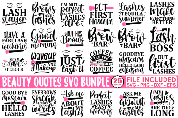Makeup Svg Bundle, Makeup Quotes SVG: A Graphic Design Asset for Creative Publishers