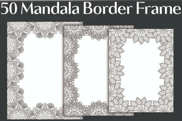 Mandala Border Frame Graphics for Local Business Branding