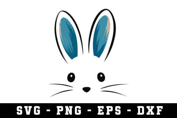 Rabbit Face Svg Graphics for Crafts