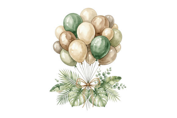 Safari Baloons Graphics for Crafts