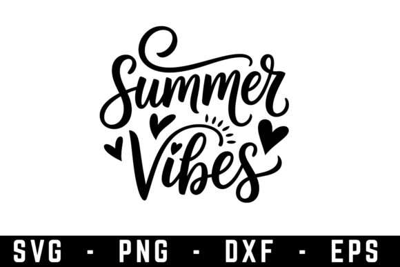 Summer Vibes Svg Cut File Graphics for Crafts