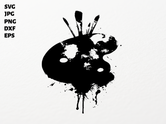 Unleash Creativity with Ink Splash Art Palette Paint Brushes